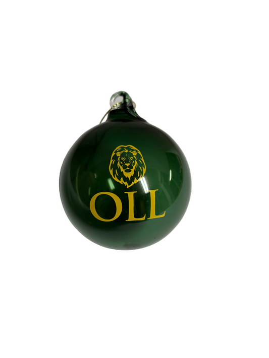 OLL Lion Glass Ornament