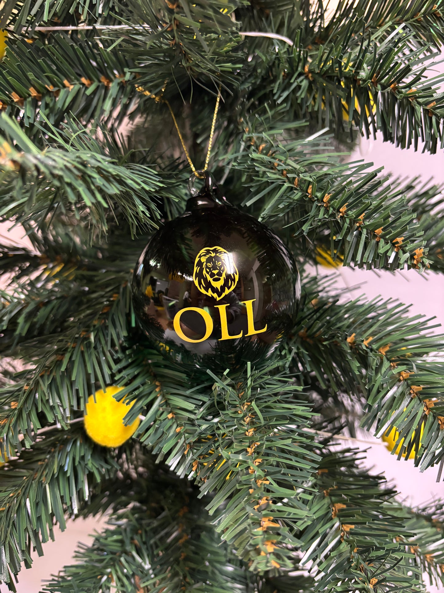OLL Lion Glass Ornament