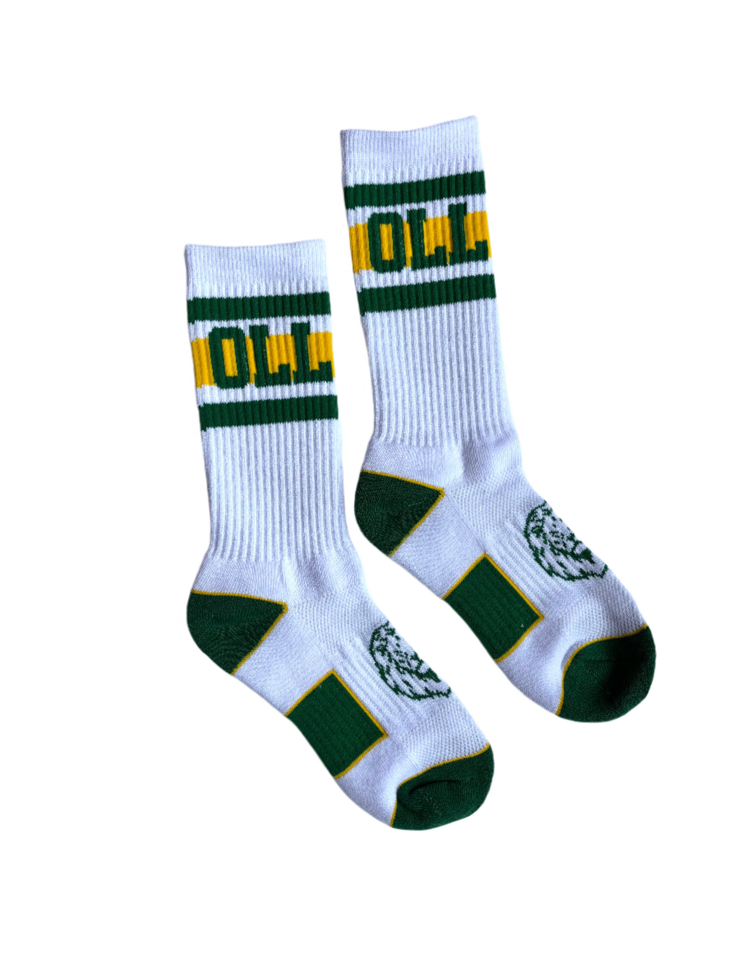 Lakers Crew Socks - White