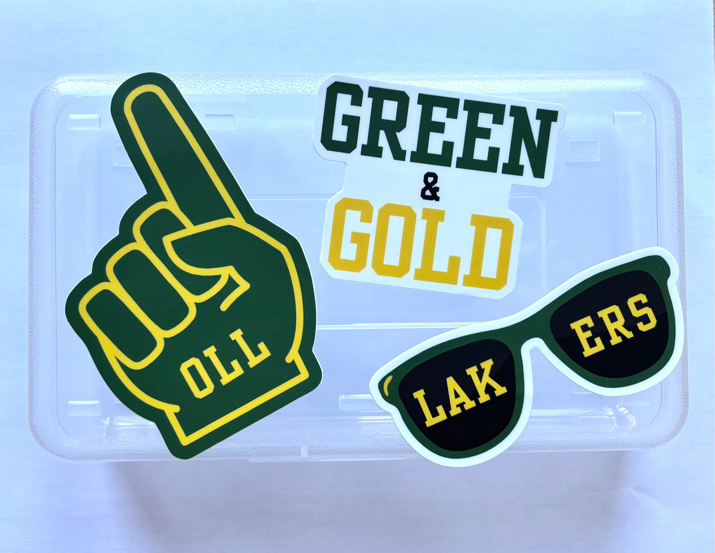 Green & Gold Sticker Pack (Set of 3)