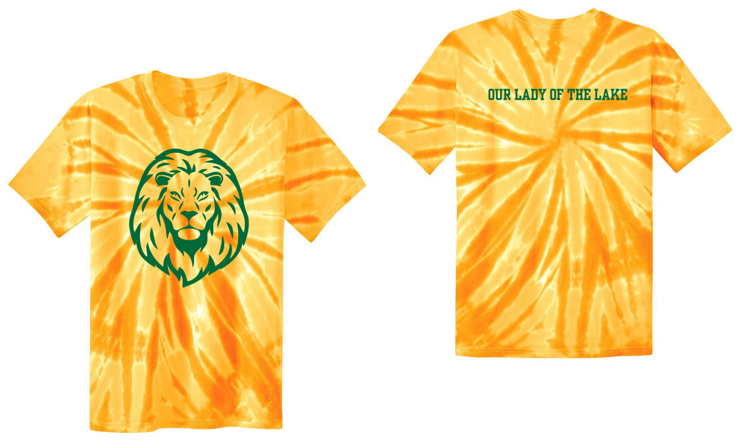Gold Tie-Dye Lion