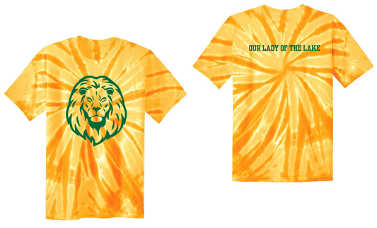 Gold Tie-Dye Lion