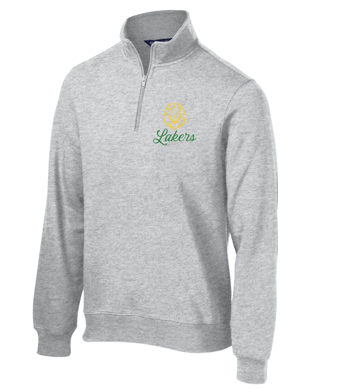 Embroidered Lakers Lion 1/4 Zip Sweatshirt